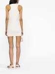 Off-White платье мини Sleek Rowing с логотипом, белый - фото 4