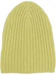 Кашемировая шапка бини в рубчик Barrie, желтый - фото