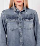 Рубашка джинсовая Relaxed fit Liu Jo, синий - фото 4