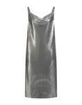Платье миди Versace, серебряный - фото