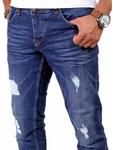 Джинсы RESLAD Jeans Destroyed Stretch Denim, синий - фото 3