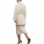 HERMES Белое женское пальто, White - фото 4