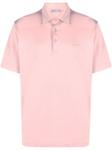 Herno рубашка поло с вышитым логотипом, розовый - фото