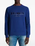 Толстовка с логотипом BALMAIN, синий - фото 5