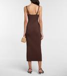 Платье миди в рубчик Magda Butrym, коричневый - фото 3