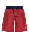 Шорты для плавания с логотипом Moncler, красный - фото