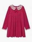 Детское платье с длинными рукавами из бархата с бантом Trotters - фото