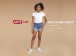Джинсовые шорты Levi's Boys Girlfriend Fit, White/Destructed - фото 6