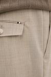 Шерстяные брюки Boss, бежевый - фото 4
