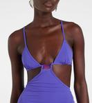 Платье макси с вырезом Christopher Esber, Grape - фото 4