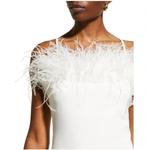 Платье-труба миди Aurora Feather в белом цвете LIKELY - фото 2