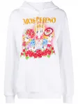 Худи с принтом Moschino, белый - фото