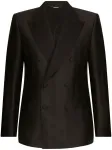 Костюм с двубортным пиджаком DOLCE & GABBANA, черный - фото