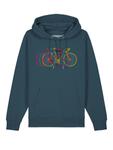 Толстовка Watapparel Fahrräder, синий - фото