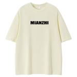 Футболка унисекс хлопковая желто-белая - фото 9