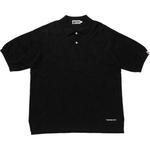 Bape Solid Camo Jacquard расслабленная поло A BATHING APE, белый - фото 3