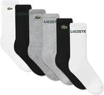 Lacoste мальчики 6-pack повседневные носки, Grey/Crew - фото 2