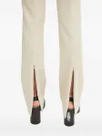 Брюки с разрезами Sportmax, бежевый - фото 4