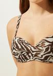 Верх бикини ZEBRA Calzedonia, коричневый - фото 3