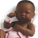 Куколка, девочка, черное дерево, Berenguer 18507 - 36 см - фото 2