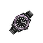 A BATHING APE Часы Type 1 x Crystal Stone Watch Pink, Pink PKX - фото 5