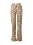 Кожаные штаны TOPSHOP Regular Pants, разноцветный - фото