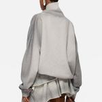 Свитер с высоким воротом Acne Studios, серый - фото 3