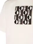 Футболка с узорчатым принтом Fendi, белый - фото 2