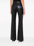 MOSCHINO JEANS расклешенные кожаные брюки, черный - фото 3