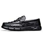 Лоферы мужские низкие черные Romon - фото