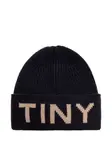 Шапка бини с логотипом Tiny Cottons, синий - фото