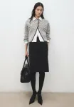 Кардиган Mango, Black White - фото 4