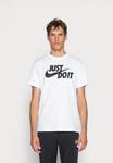 Футболка с принтом TEE JUST DO IT Nike, белый/черный - фото