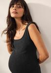 Платье Next MATERNITY SQUARE NECK SEAMLESS , Charcoal Grey/Grey - фото 4
