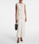 Юбка макси в клетку Noelle Simkhai, Sand Gingham - фото 2