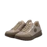 Кроссовки Rieker, Beige/Dark beige - фото 9
