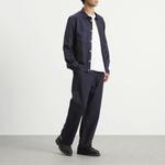 Широкие брюки Folk, navy tech slub - фото 4