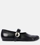 Кожаные балетки Мэри Джейн Coperni, черный - фото 4