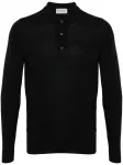 Свитер Belper с воротником поло John Smedley, черный - фото