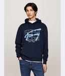 Толстовка мужская Tommy Jeans с принтом, синий - фото
