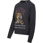 Графитовый свитер с тигром GANNI, серый - фото 4