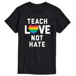 Футболка Big & Tall Teach Love Not Hate, Black License, черный - фото