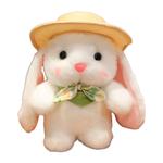 Плюшевая кукла Pudding Bunny с капюшоном высота 18см/23см KUMAOYA - фото 4