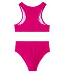 Бикини с логотипом Balmain Kids, Lampone/Bianco - фото 3