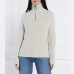 Шерстяной вязаный свитер обычного кроя Beatrice B, бежевый - фото