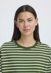 Топ ICHI Long sleeved top, Rifle Green Stripe/Dark Green - фото 4