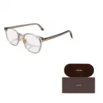 TOM FORD TF Square Eyeglass Frames Unisex Transparent Brown - фото