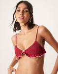 Бикини-топ Wild Lovers Cherry Blossom красного цвета - фото 2