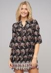 Повседневное платье PAISLEY MIT V-NECK UND ALL OVER PRINT Cloud 5ive, черный - фото 7
