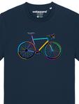 Футболка Велосипед ночью темно-синего цвета wat? Apparel - фото 3